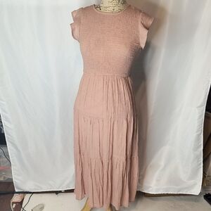Chic Mauve Midi Dress